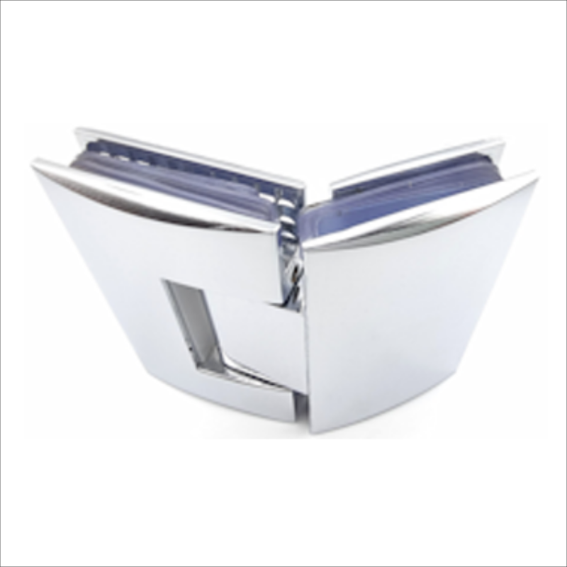 135° brass chrome-plated glass-to-glass hinge for frameless glass doors