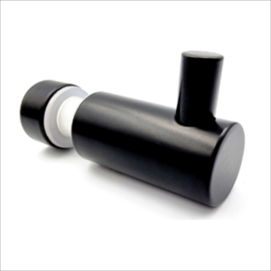 Robe Hook Single Glass Mount-Brass Chrome