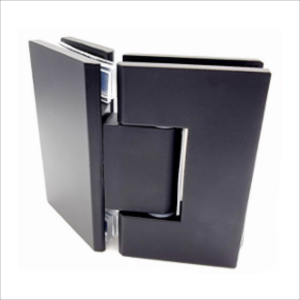 135°  Glass To Glass Hinge-Stainless Steel Black