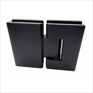 180° Glass To Glass Hinge-Stainless Steel Black