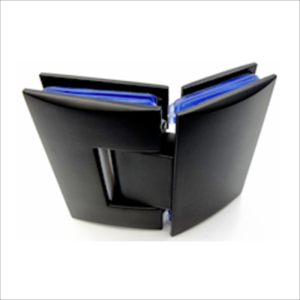 135? Glass To Glass Hinge-Zinc Black