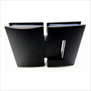 180? Glass To Glass Hinge-Zinc Black