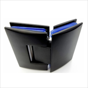 135° Glass To Glass Hinge-Brass Black