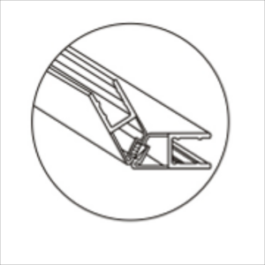 135° Magnetic Seal White 2.7m, 8-10mm