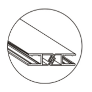 90/180° Magnetic Seal White 2.7m, 8-10mm
