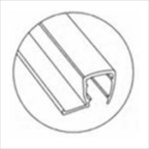 90? Soft Lip Seal 2.7m, 8-10mm Clear