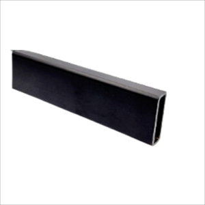 Edge Slider Rectangular Tube-Black 2m