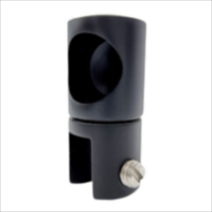 19mm Glass Mount Support Bar Stabilizer-Stainless Steel Black